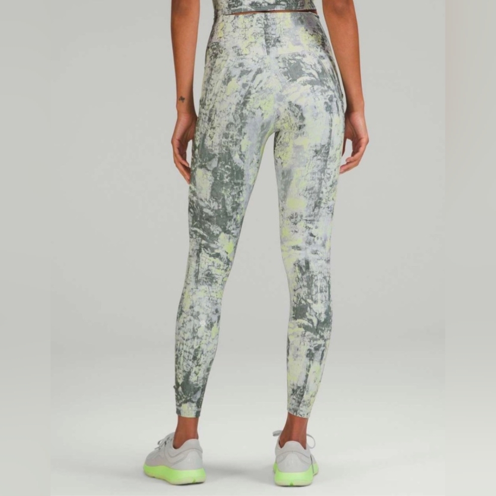 Lululemon, Wunder Train HR, Cinder Grain Smoked Spruce Multi, Size 0, 24" Inseam